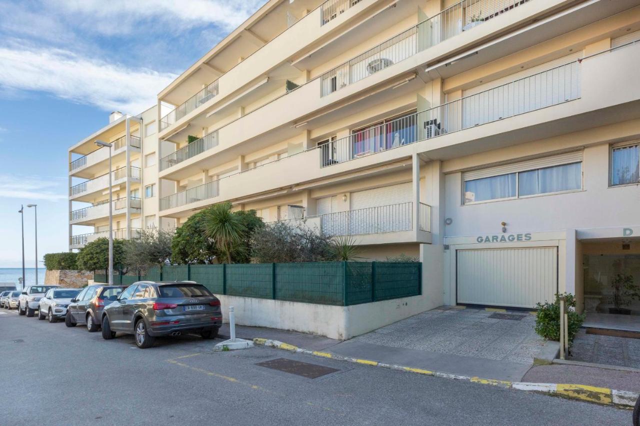 Chez J-P - 100M Beach 2-4Pers Terrace Sea View Pool Garage 昂蒂布 外观 照片